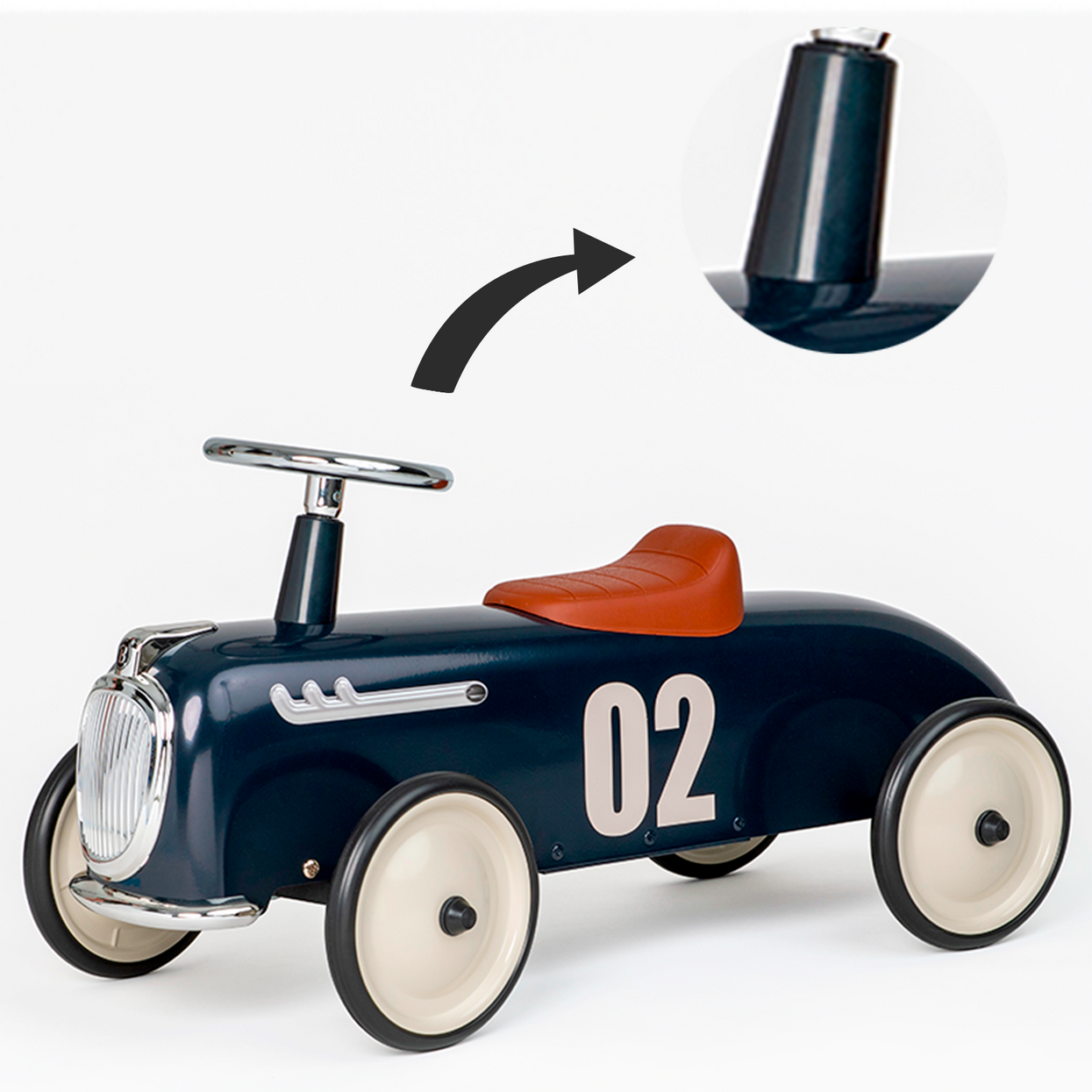 Plastic steering column for Shark Blue Roadster