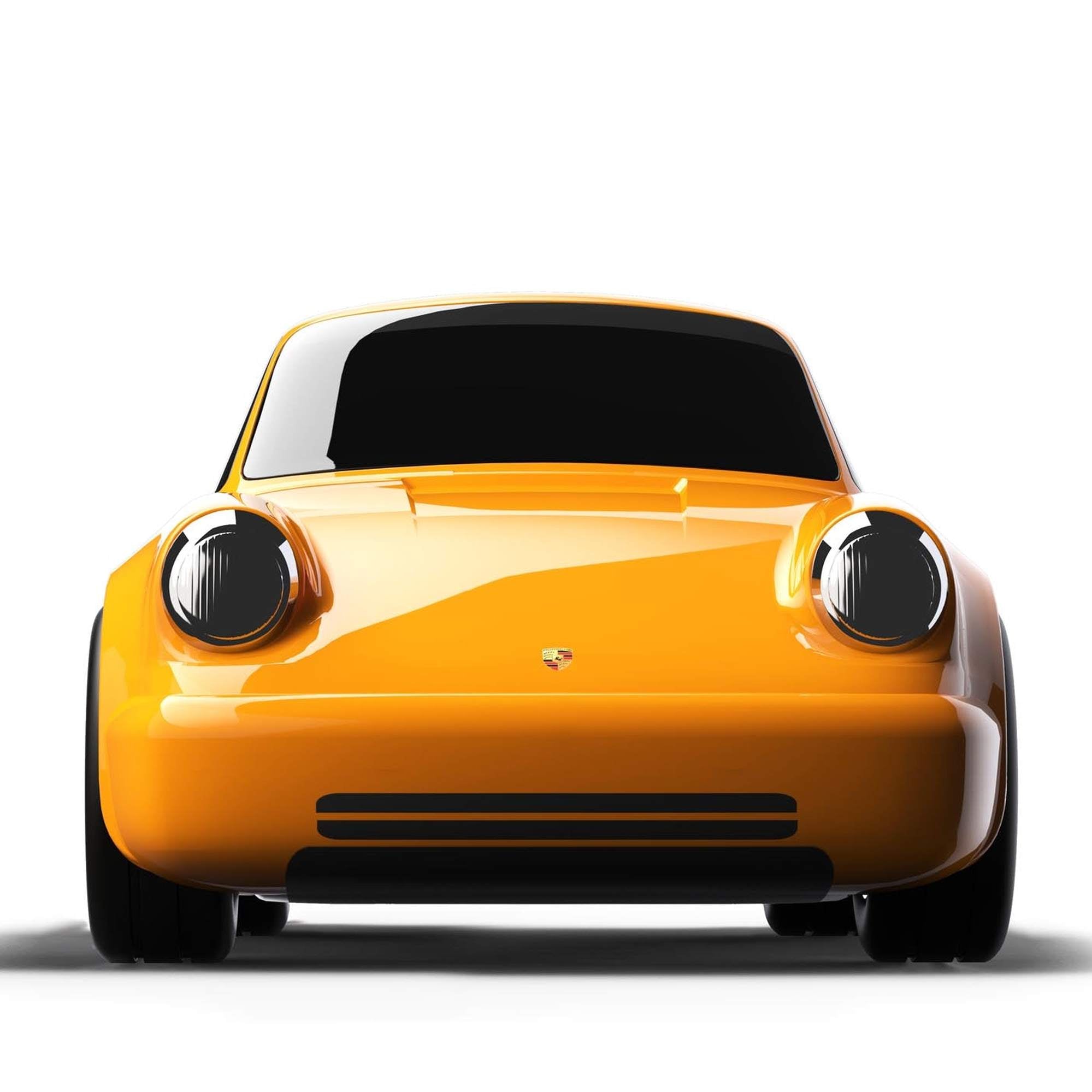 Porsche Racing Car 911 Yellow Toy Car