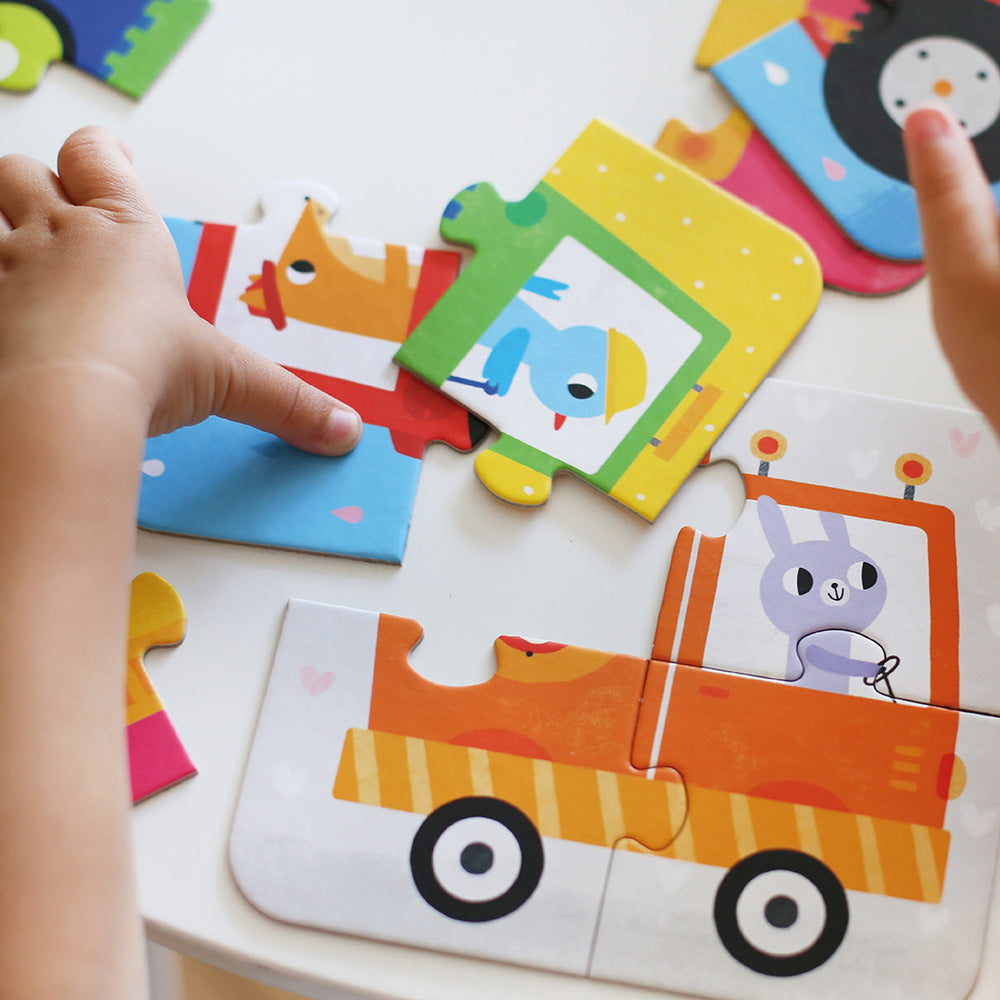Banana Panda On-the-Go Puzzles Vehicles