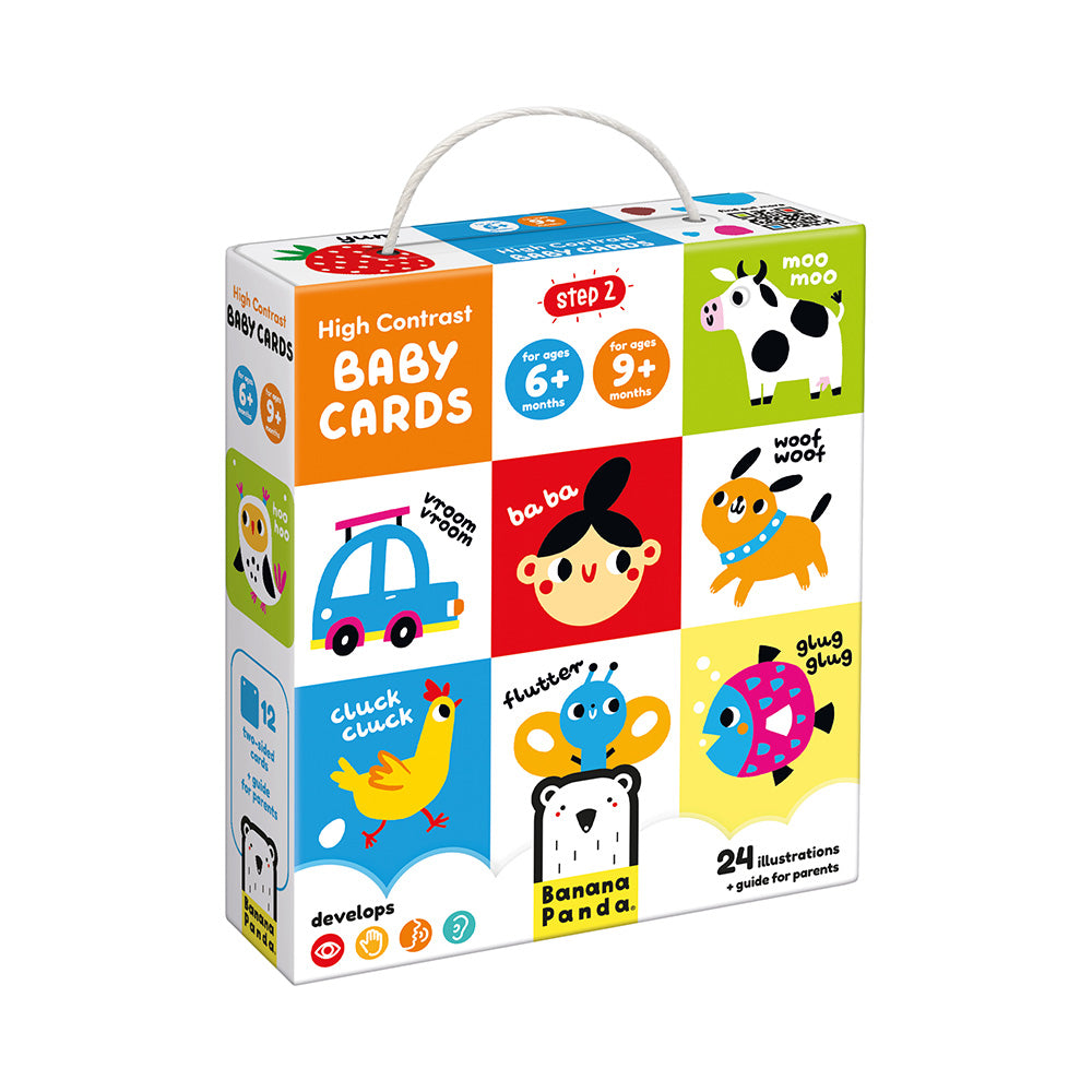 Banana Panda High Contrast Baby Cards