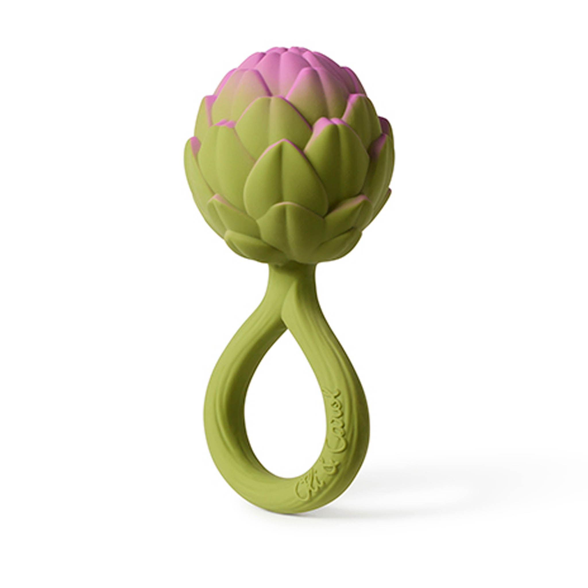 Oli & Carol Artichoke Baby Rattle & Teether