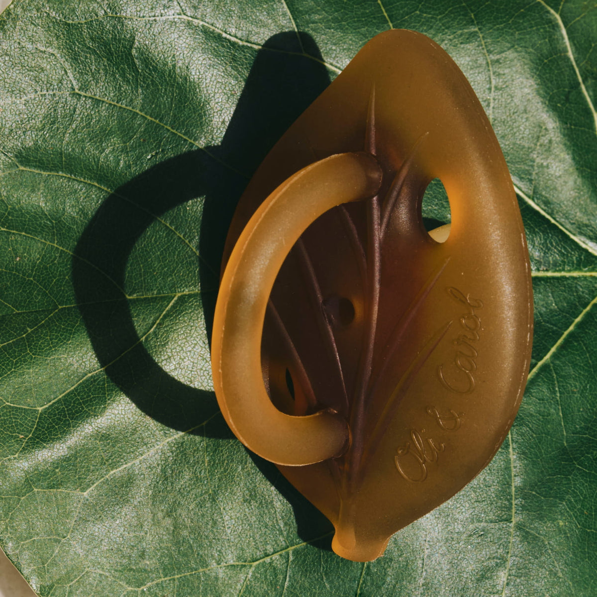 Oli & Carol natural rubber dummies in Raw, suitable from birth