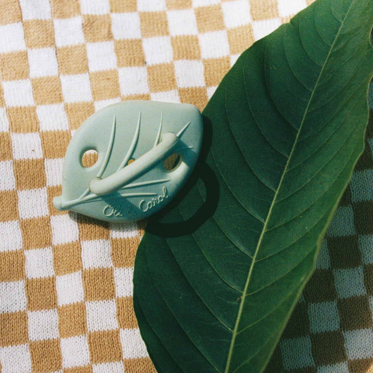Oli & Carol natural rubber dummies in Greens, suitable from birth