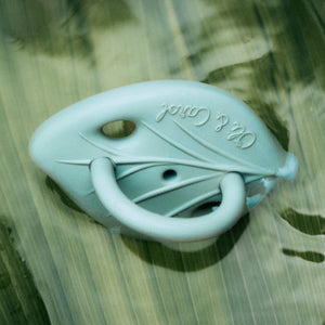 Oli & Carol Greens natural rubber dummy, plastic-free from shield to teat