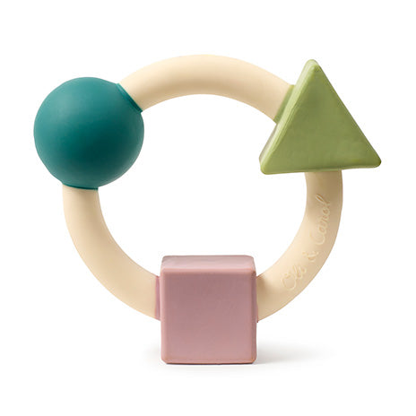 Oli & Carol Bauhaus Movement Teething Ring - Pastel