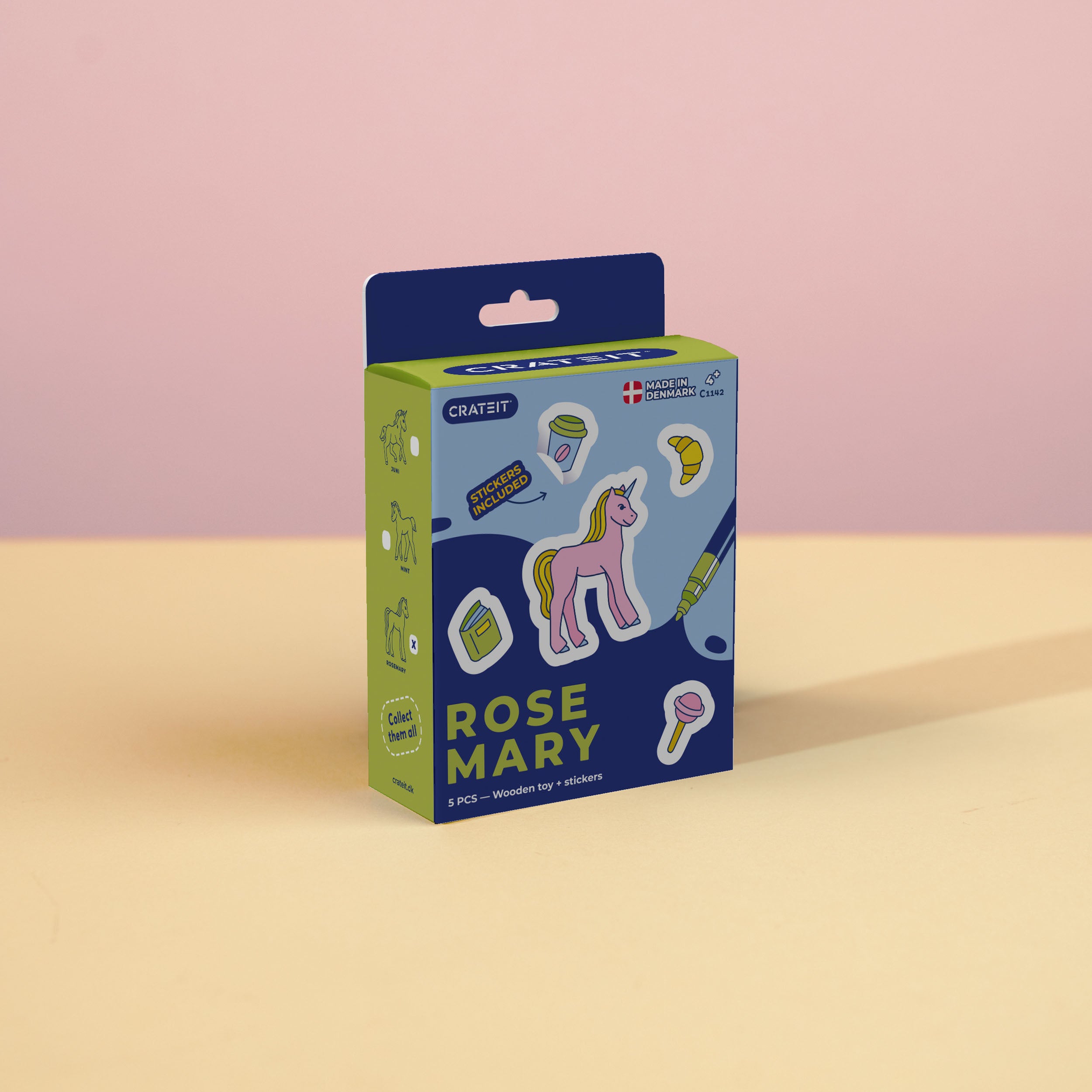 Crateit Unicorn | Rosemary | Wooden Art & Craft Kit