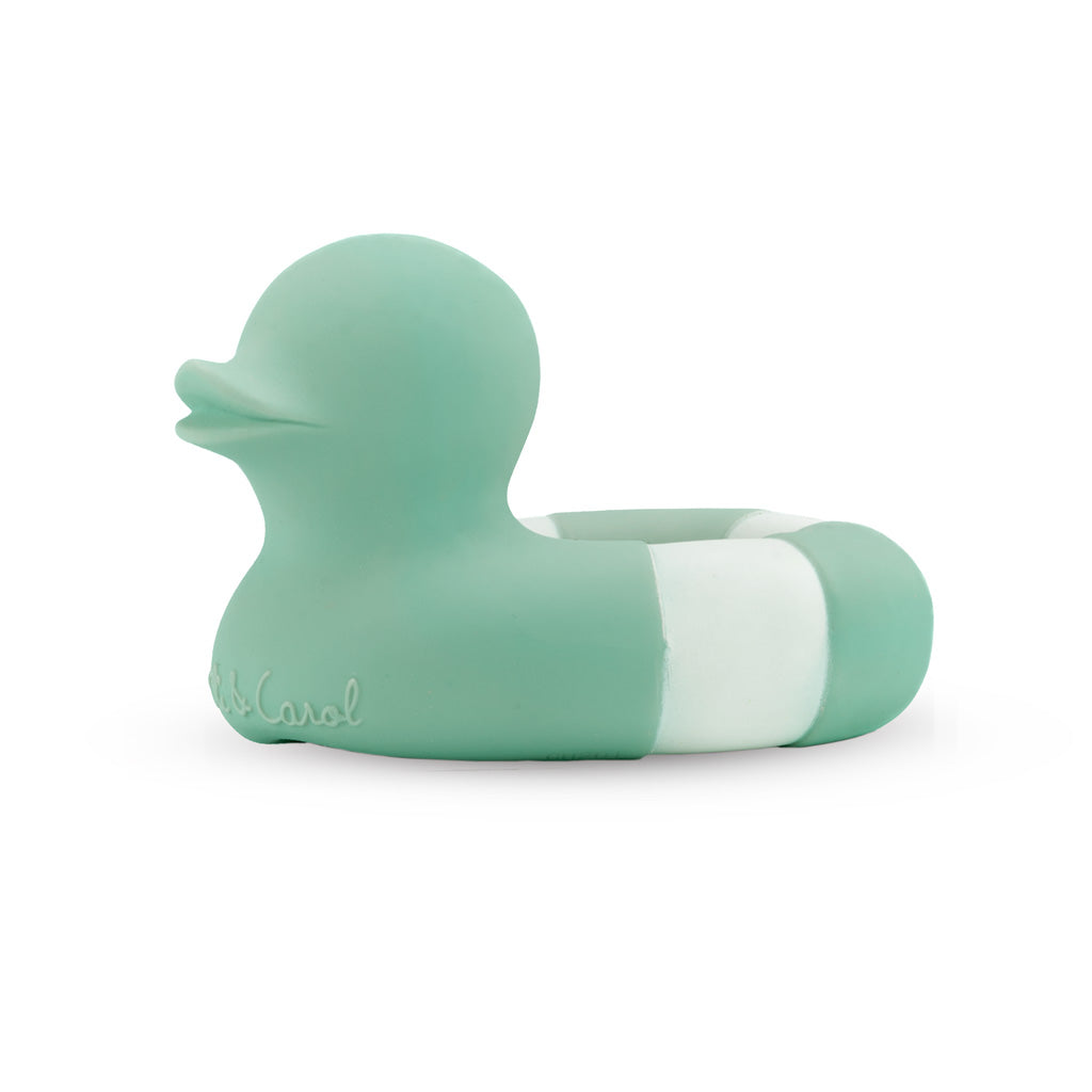 Oli & Carol Floatie Duck Mint Bath Toy