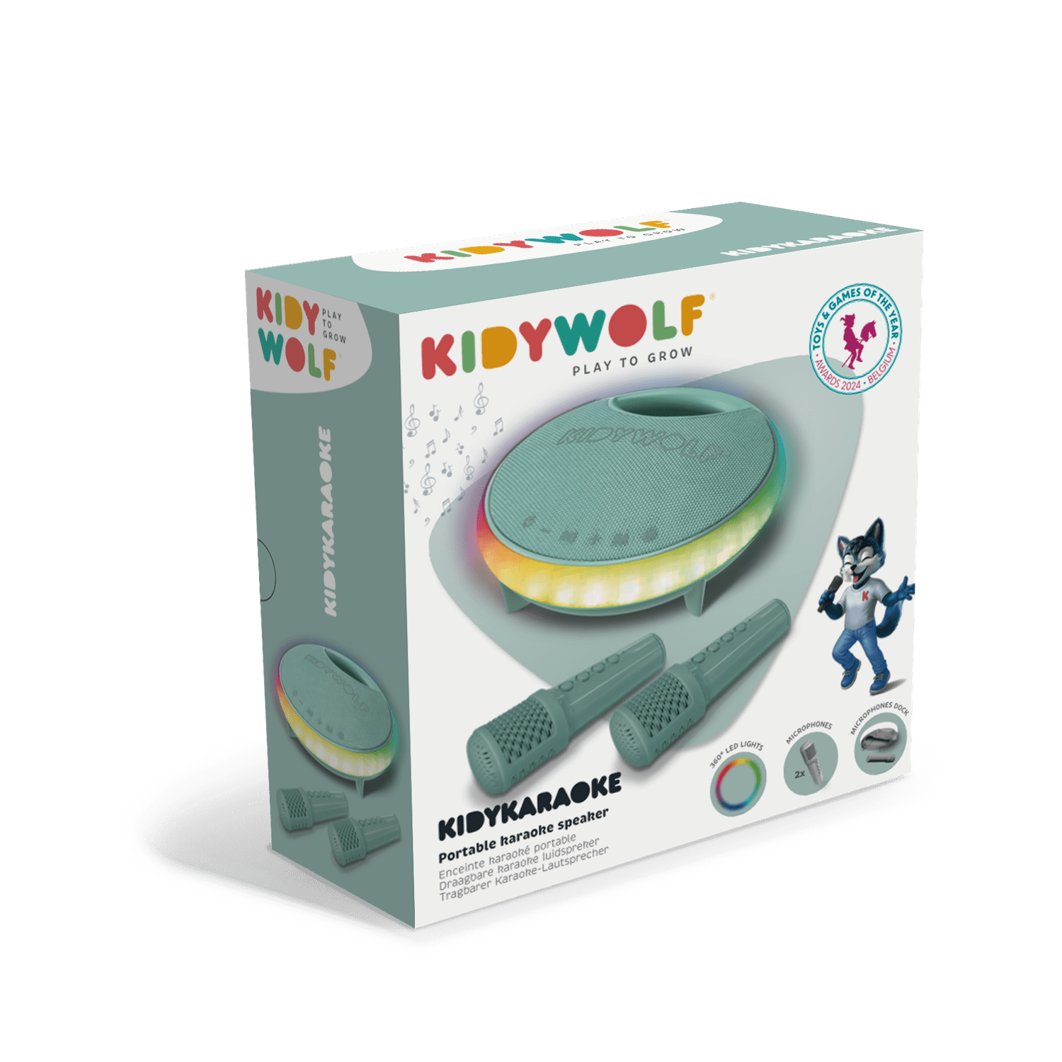 KIDYKARAOKE Portable Karaoke Speaker Green