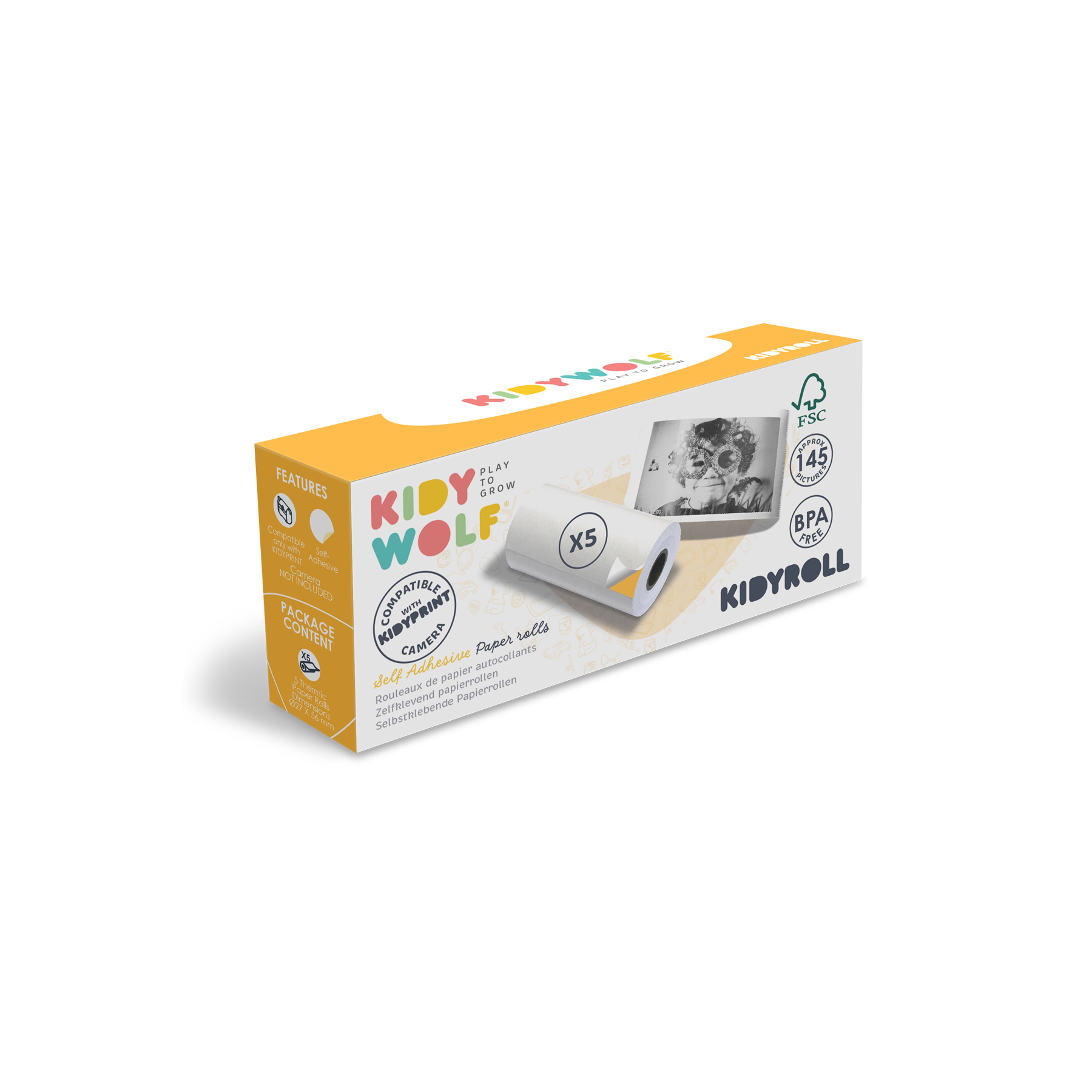 KIDYROLL Paper Refill Sticky Rolls