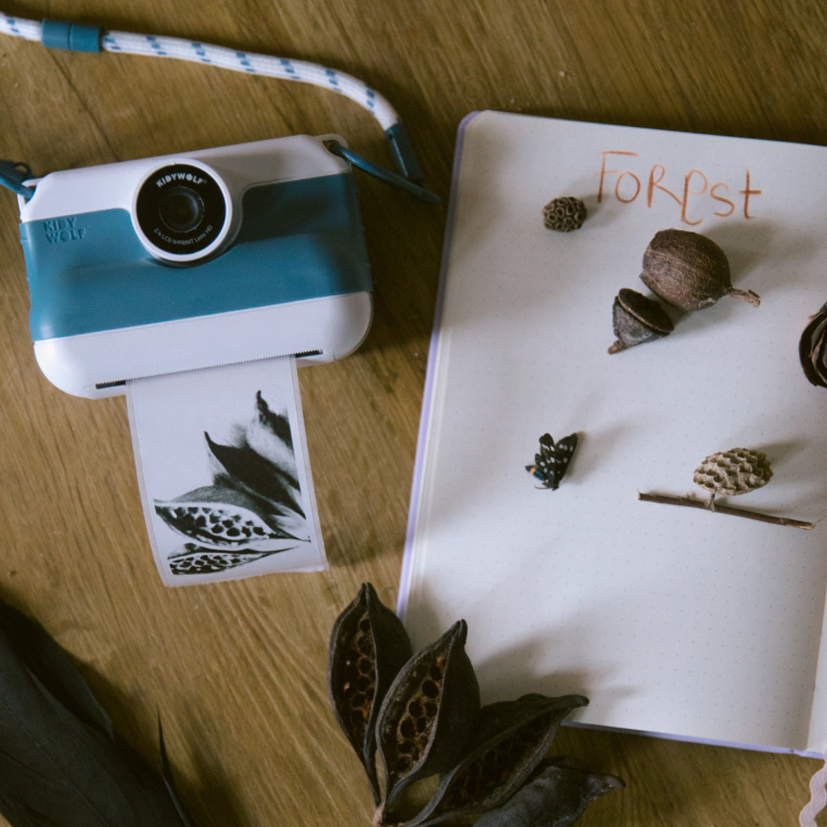 KPRINT Instant Thermal Printing Camera Blue by Kidywolf ...