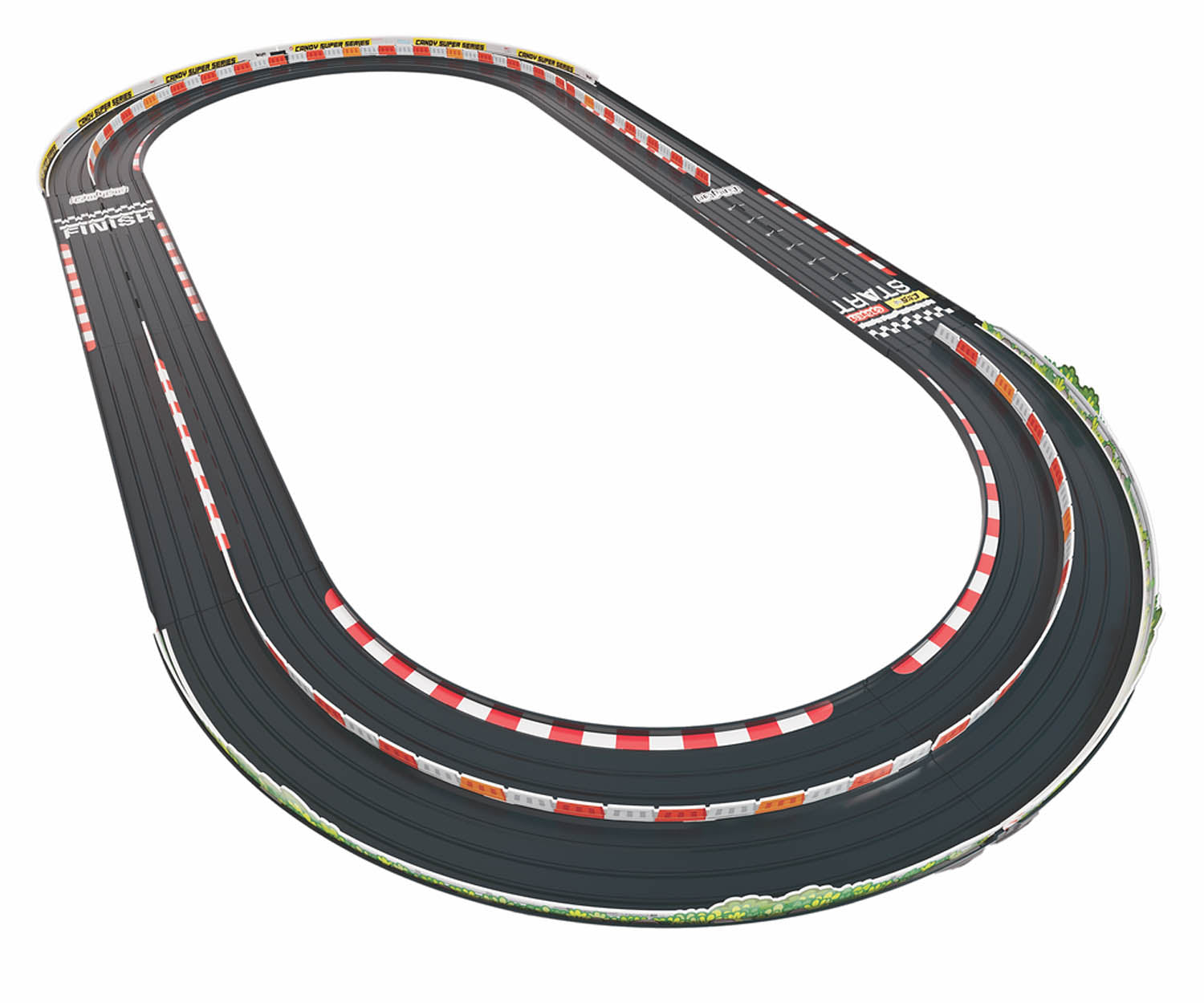 ROADWORKS Oval Speedway Playset