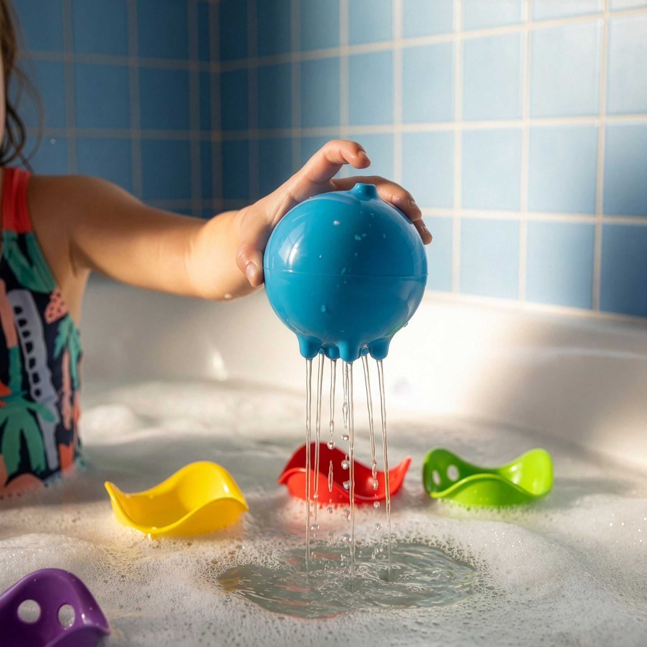 Plui Rainmaker Sensory Bath Toy Blue by MOLUK